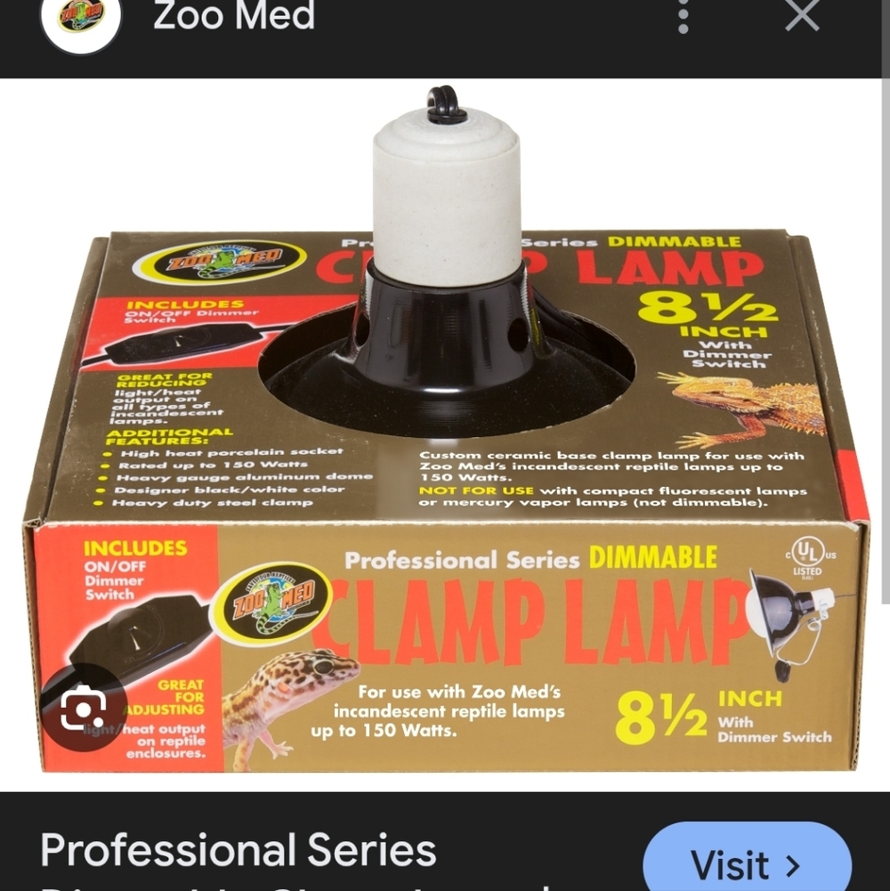 Zoo Med Clamp Lamp with Dimmer